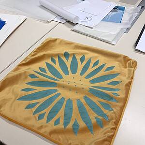 Siebdruck mit Schnittschablone